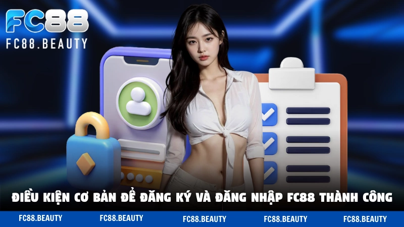 Điều kiện cơ bản để đăng ký và đăng nhập FC88 thành công