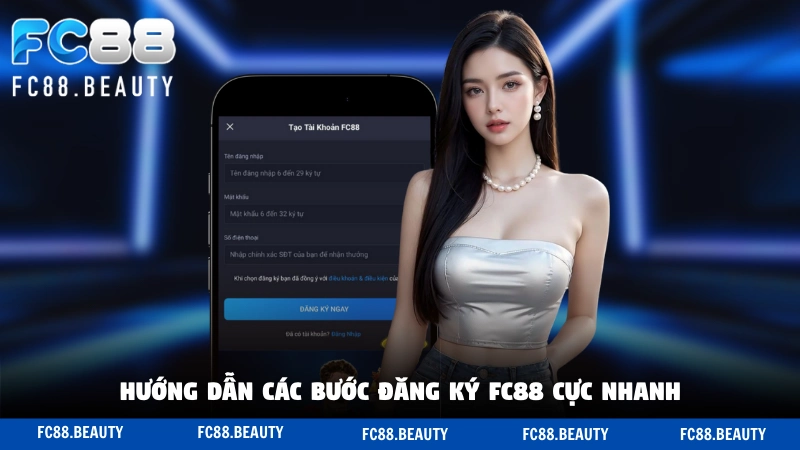 Hướng dẫn các bước đăng ký FC88 cực nhanh