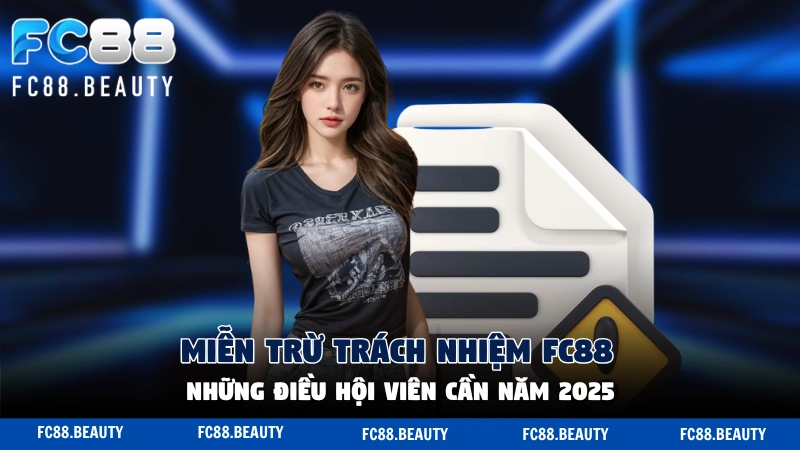 Miễn Trừ Trách Nhiệm FC88 - Những Điều Hội Viên Cần Năm 2025