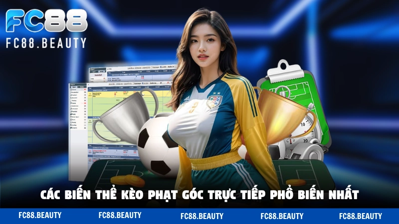 Các biến thể kèo phạt góc trực tiếp phổ biến nhất