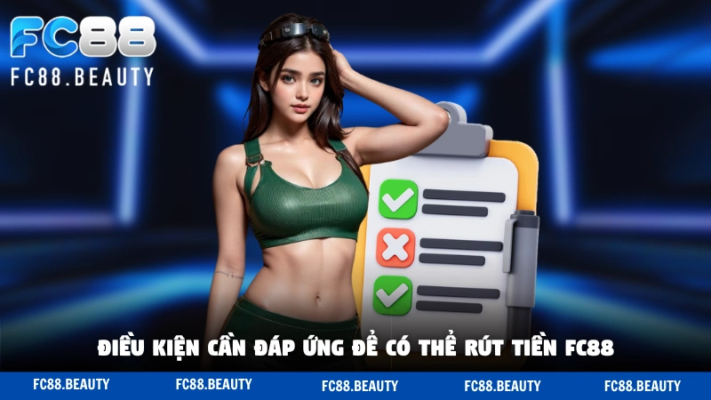 Điều kiện cần đáp ứng để có thể rút tiền FC88